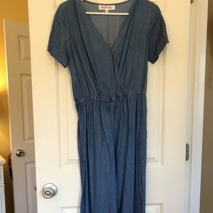 Chambray jumpsuit
